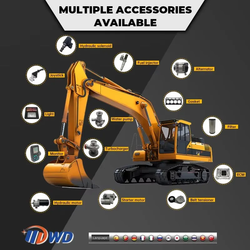 เพลาข้อเหวี่ยง 15752-23010 สำหรับรถแทรกเตอร์คูโบต้า รุ่น B1550 B1750 B5200 B6200 B7200 B8200 เครื่องยนต์ D750 D950A