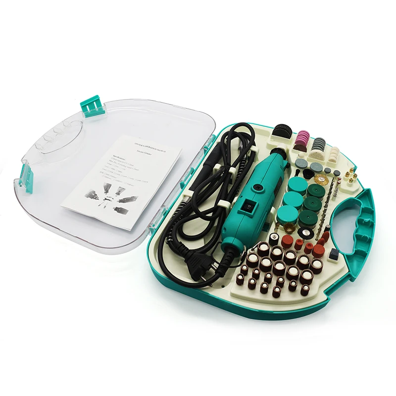 211 قطعة/مجموعة ماكينة طحن صغيرة متغيرة السرعة مجموعة أدوات دوارة مطحنة الخشب لتقوم بها بنفسك لصنفرة تلميع نحت لمجوهرات الكلمات