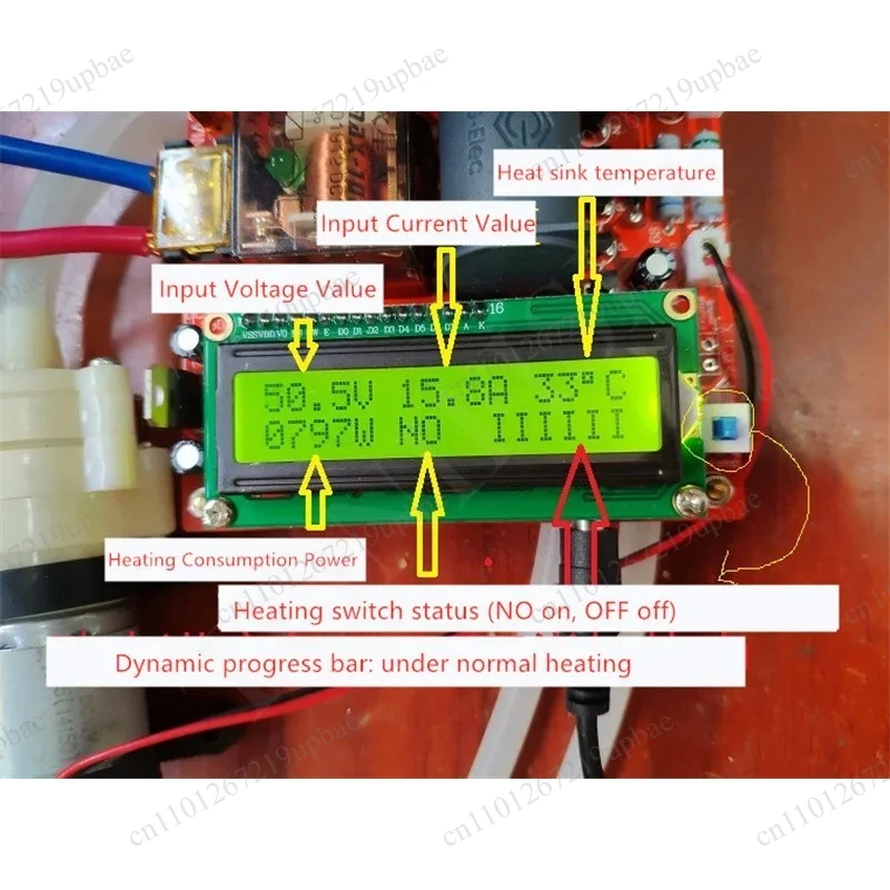 2000W ZVS Induction Heater Module Flyback Driver with Coil Pump Power Adapter Good Heat Dissipation
