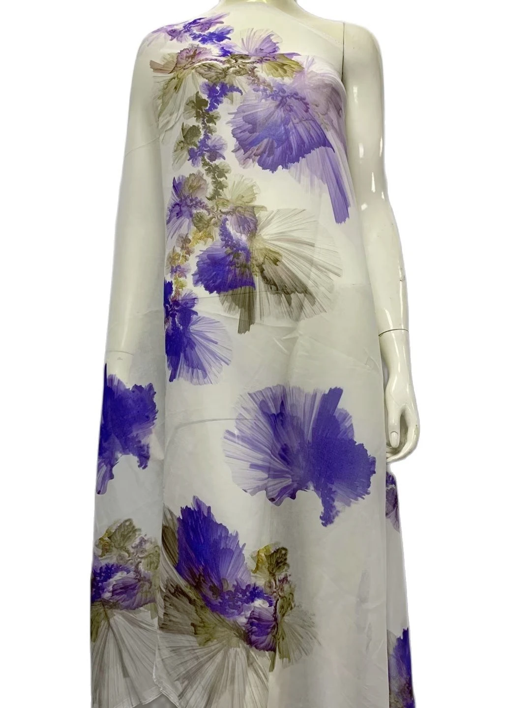 

5 Yards African Lace Fabric Good Quality Cotton Cloth Thin Scarf Nigerian Fabrics For Women Sewing Dress