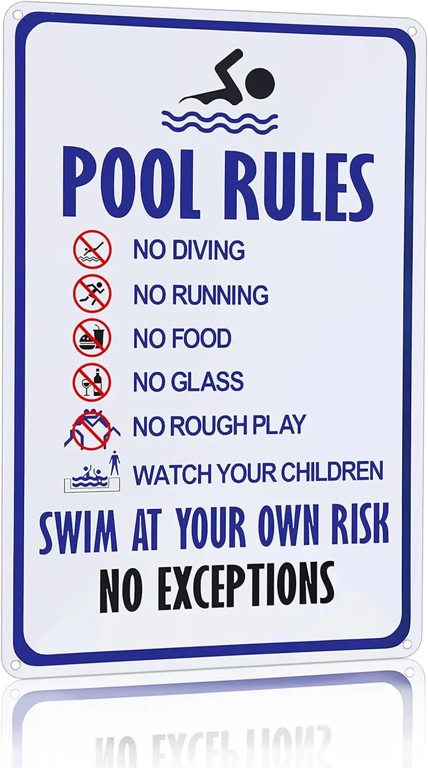 Pool Rules Sign War… - image