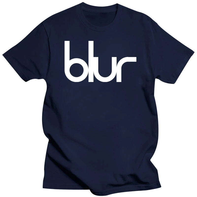 New BLUR Rock Band Logo Mens Black T-Shirt Size S to 3XL - 100% cotton