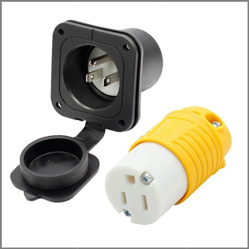 

American RV, in-line charging socket, with waterproof cover