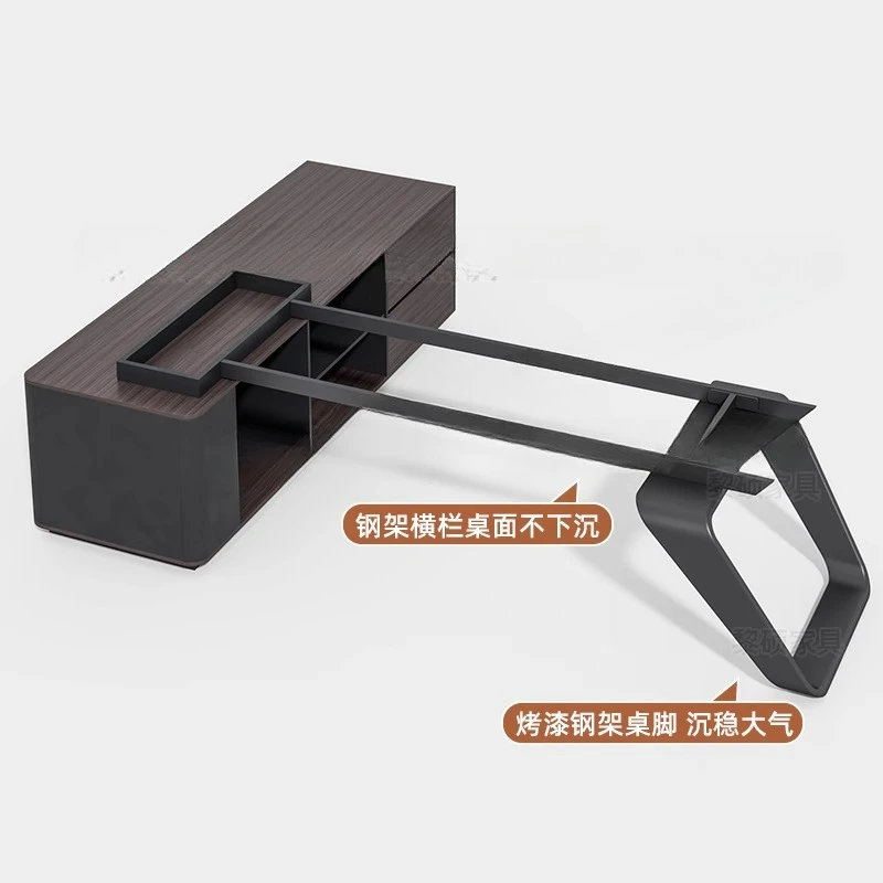 About modern class desk baking paint light luxury manager room