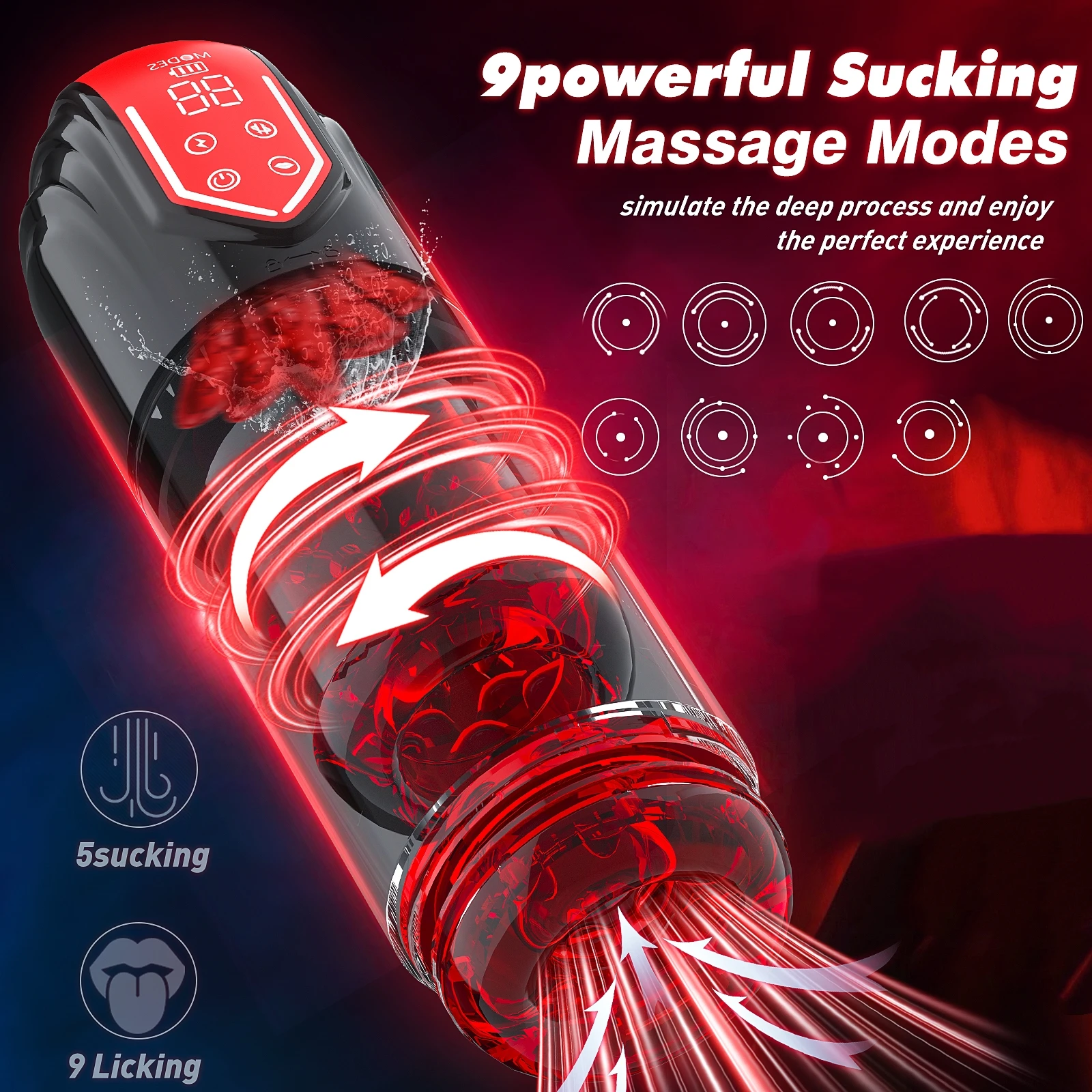 Automatic Male Masturbator Telescopic Rotation Vagina Masturbation Sucking Blowjob Sex Machines Pocket Pussy Sex Toy for Men view 2
