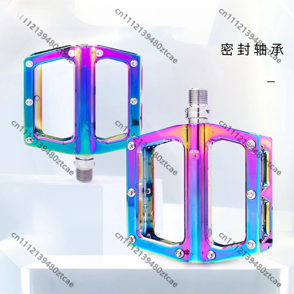 Sealed Bearing Aluminum Bicycle Pedals Color Lightweight Cycling Foot Pegs Fit Mountain Road Bike Mod Parts