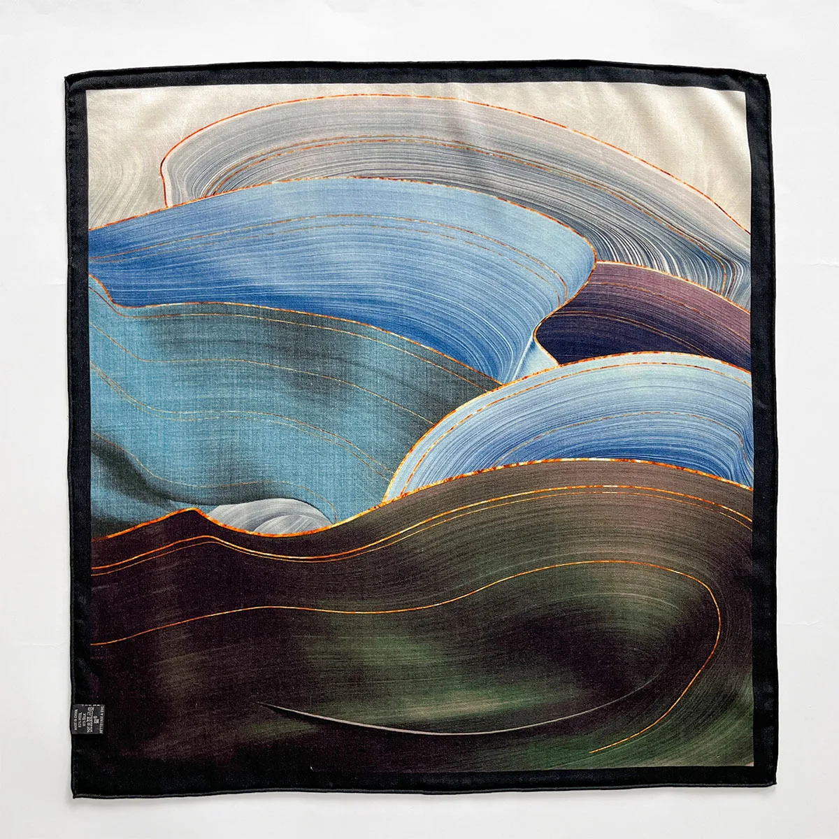 New 82% Wool 18% Silk Square Scarf 62cm Women Print Double Sided Bandana Neckerchief Headscarf Fashion Hair Wrap Shawl Gift Box view 2