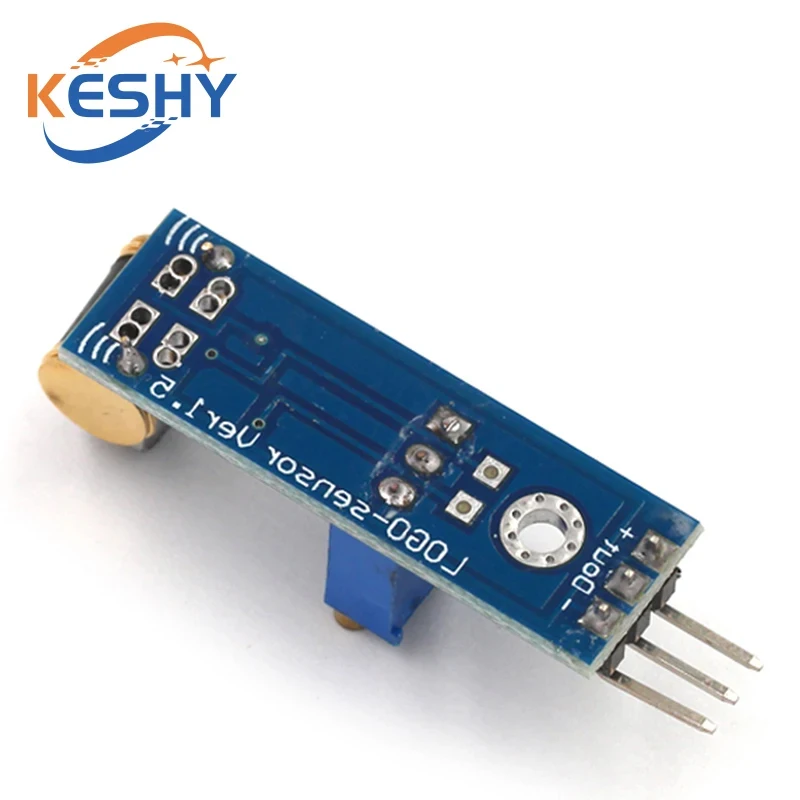801S Vibration Sensor Switch Alarm Module Sensitivity Adjustable Analog Output Vibration Sensor 4Pin for Vibration Detection