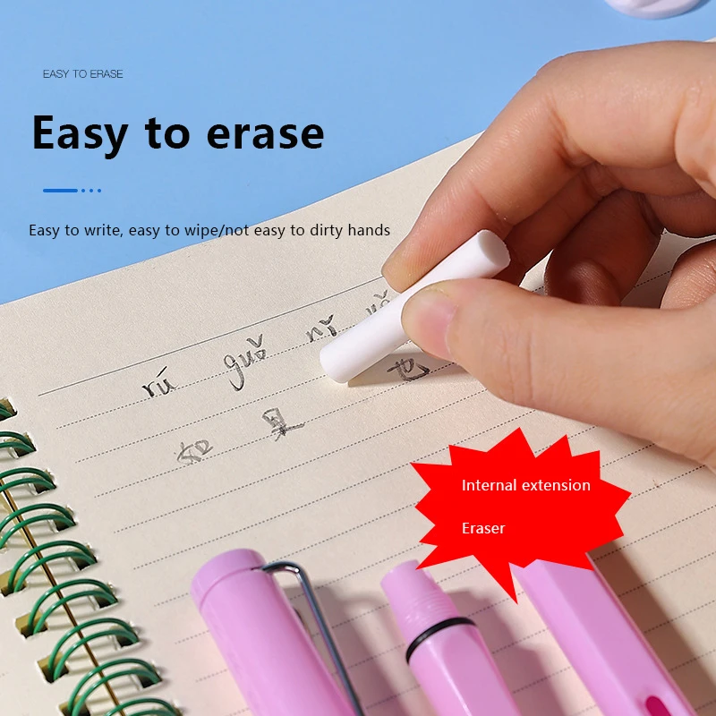 1Pc Black Eternal Pencil Unlimited Writing No Ink Pen Pencil For Writing Art Sketch Stationery Ink-free Pencil School Supplies view 4