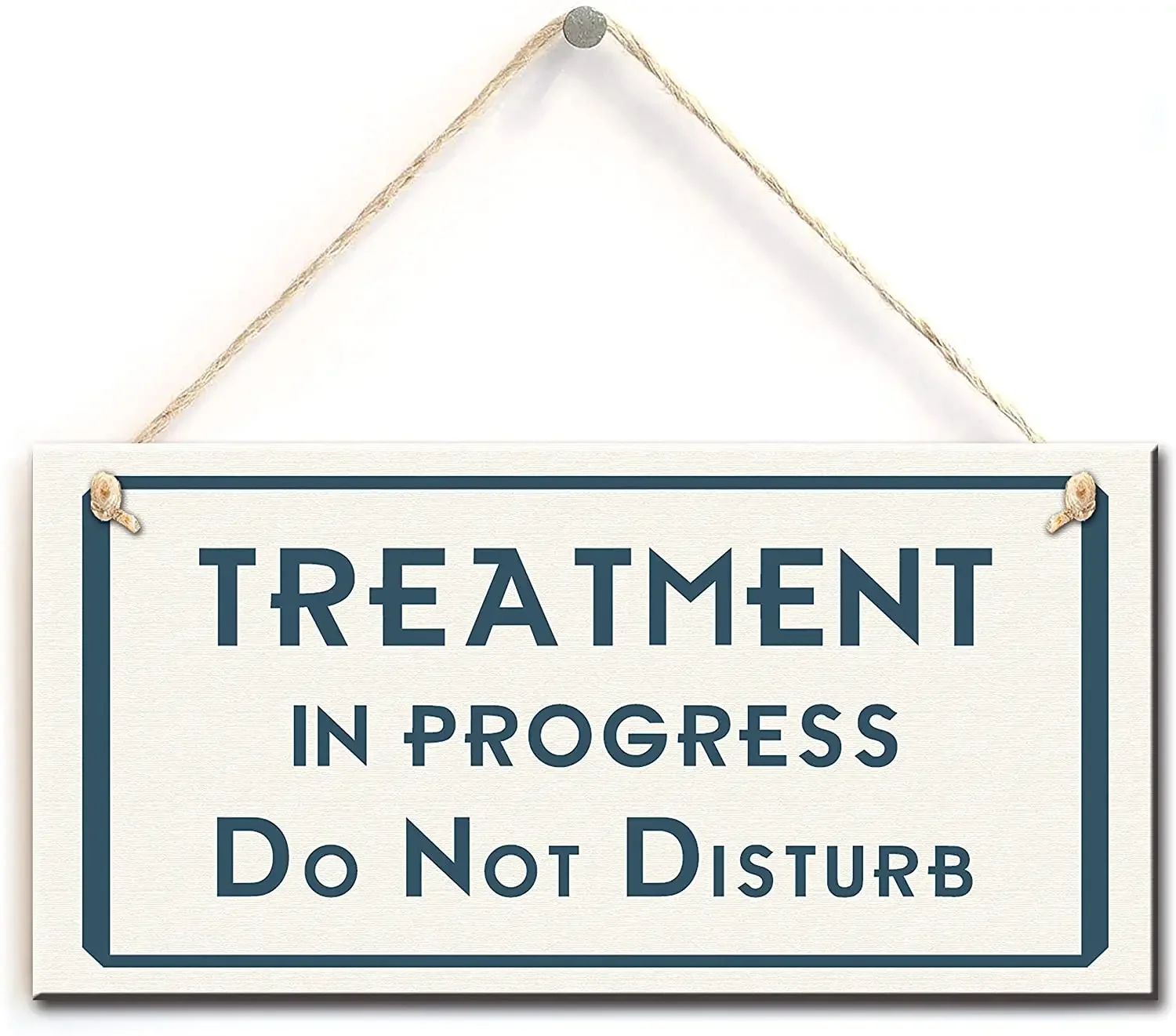 zhongfei Rustic Style Warning Sign Treatment in Progress, Do Not Disturb. Functional Treatment Room Door Sign