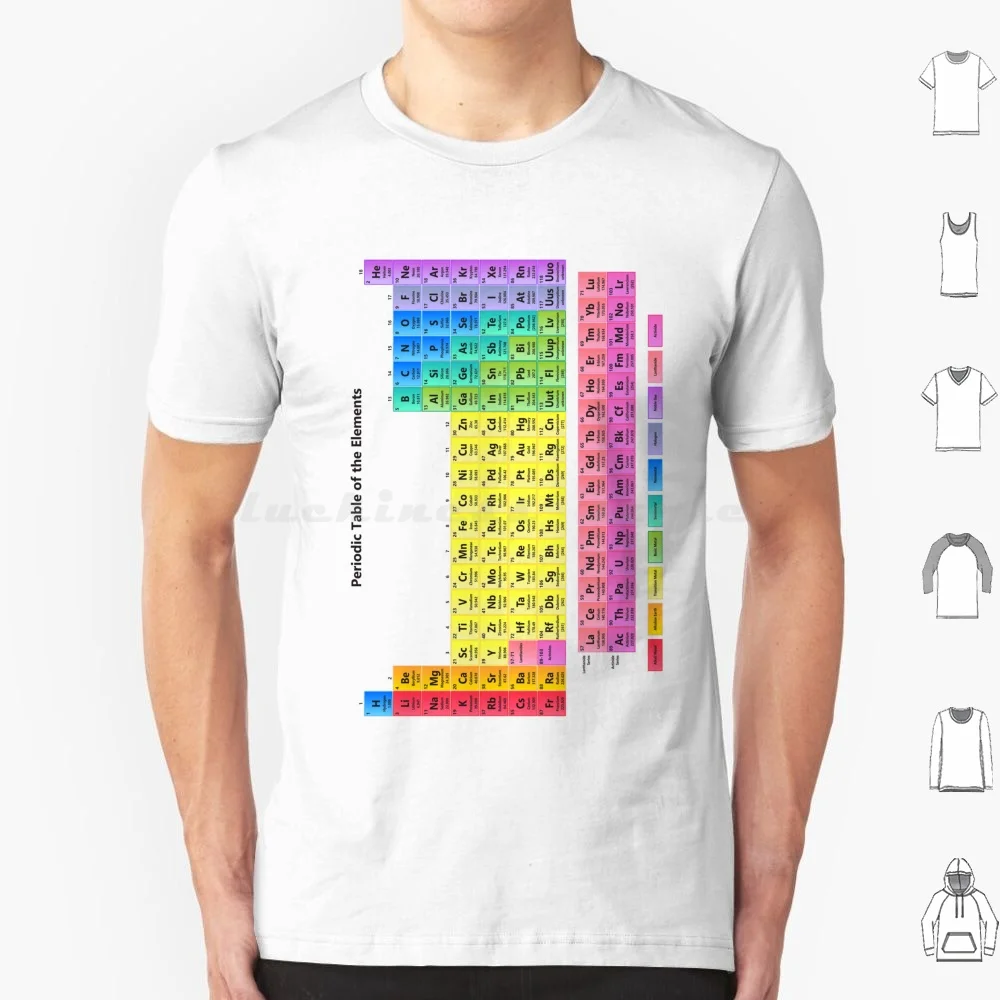 Detailed Periodic Table Of The T Shirt Men Women Kids 6Xl Periodic Table Science Chemistry