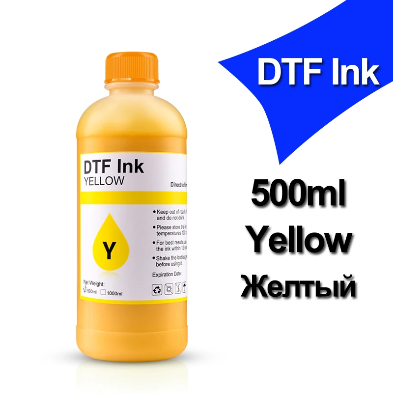 500ML DTF Ink For Epson L805 L1800 I3200 1390 1400 1430 XP600 Modified DTF Inkjet Printer Direct Transfer Film Ink Eco Quality