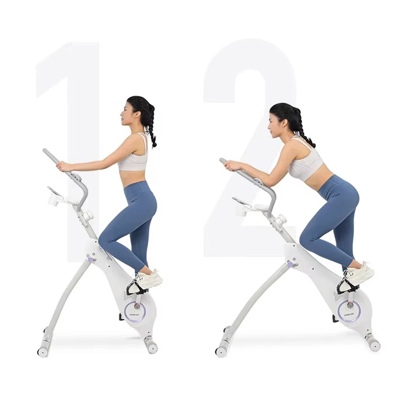 Dynamic bicycle home silent magnetic control exercise bike fat burning weight loss equipment indoor bicycle folding