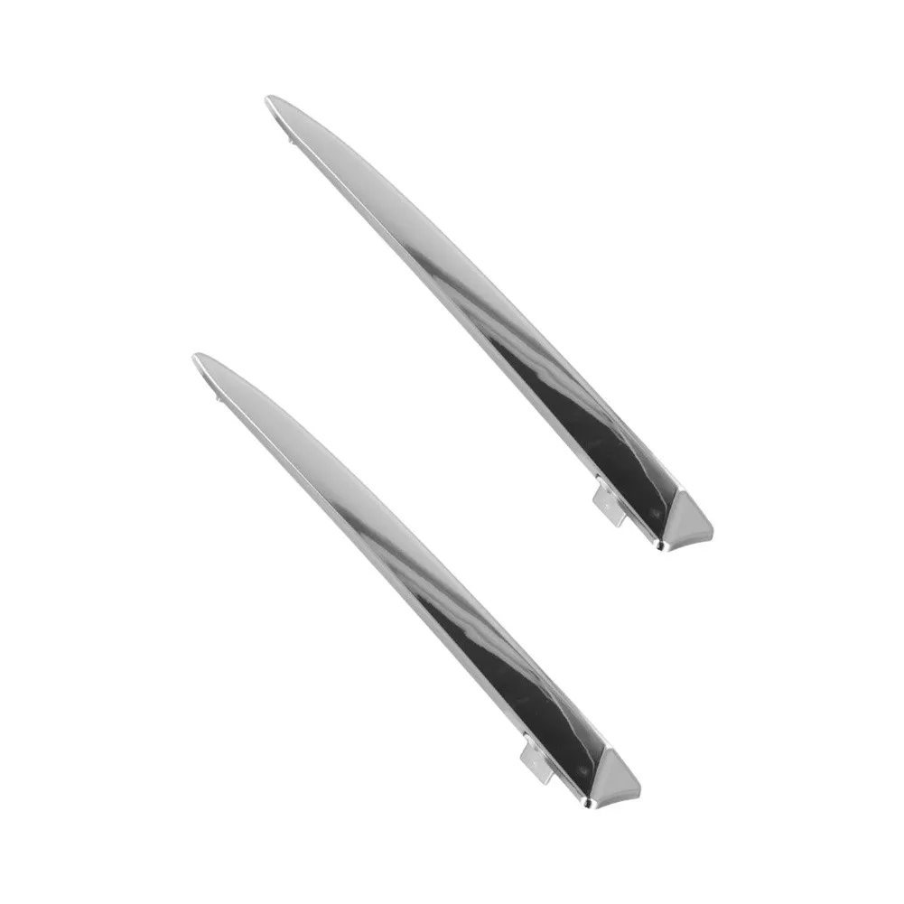 Bumper Cover Strip Chrome Trim Strip Silver Finish Look Direct Replacement Part Quick Installation Design ABS Plastic Material