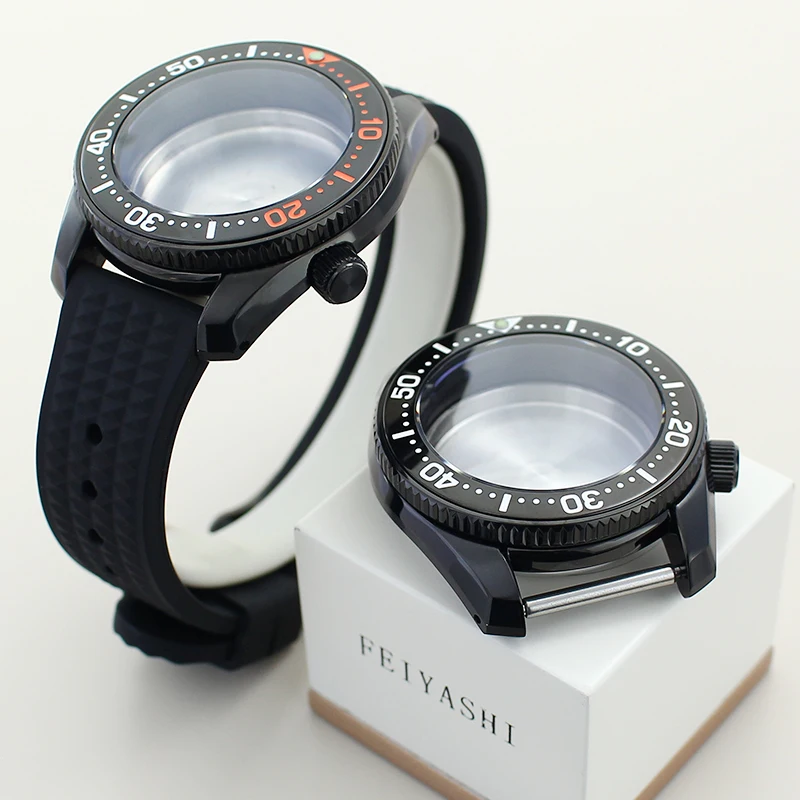 Серебристые/черные часы 42 мм, корпус nh35, ремешок с сапфировым стеклом для NH35, NH36, NH34/38, механизм, модифицированный циферблат 28,5 мм, аксессуары для часов