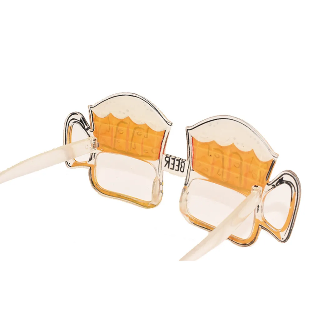 

1Pcs Funny Party Glasses Beer Pattern Lightweight Soft Texture Graduation Masquerade Carnival Dance Party Accessory
