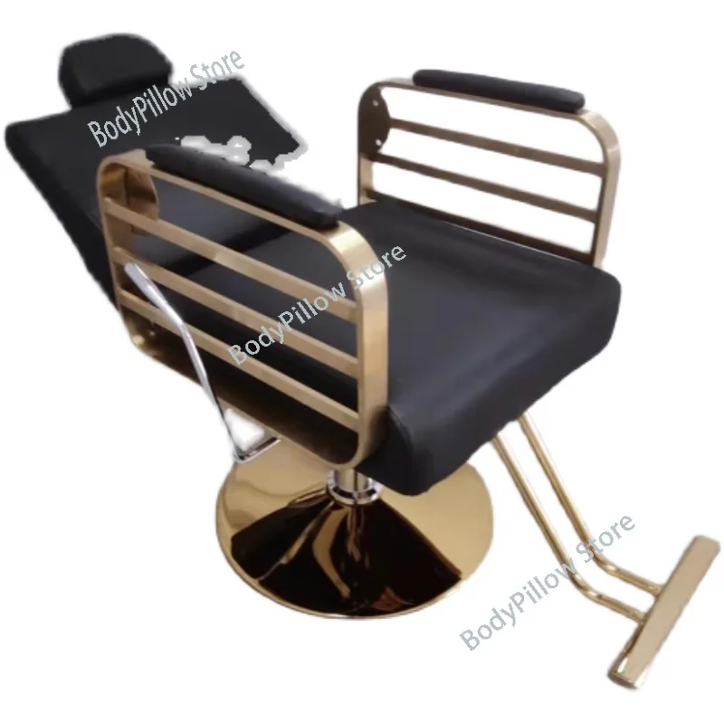 

Women Reclinable Barber Chair Luxury Personalized Professional Designed Salon Tattoo Silla ia Commercial