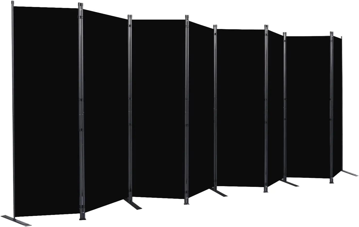 Divider 6FT Portable Room Dividers and Folding Privacy Screens, 176'' W Fabric Divider for Room Separation, 8 Panel Partiti