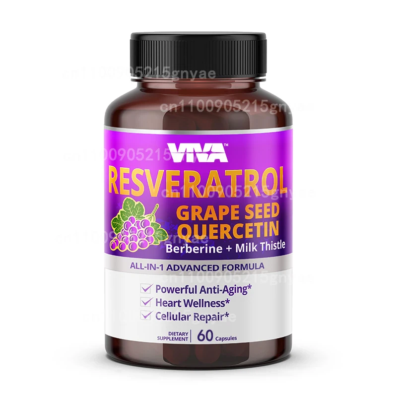 

Добавка Resveratrol 1200 мг — высокоэффективная питательная добавка Trans Resveratrol, 60 вегетарианских капсул