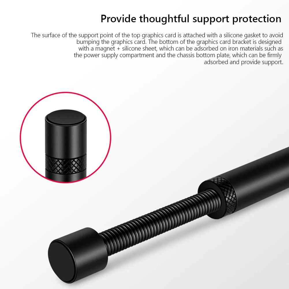 Graphics Card GPU Holder Mini/Plus Vertical Telescopic Rotating Stand Bracket Aluminum Magnetic GPU Video Card Holder