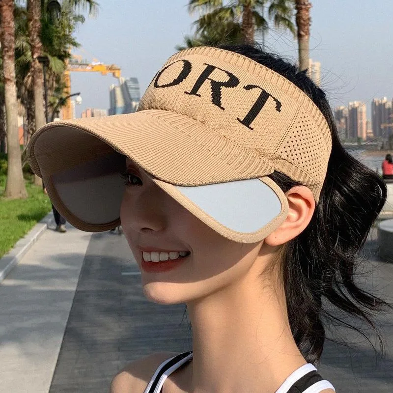 

Cap Sunblock Sports Hat Women's Summer Sunblock Sunblock Large Brimmed Empty Top Cap Retractable Sun Fashion Outdoor M14