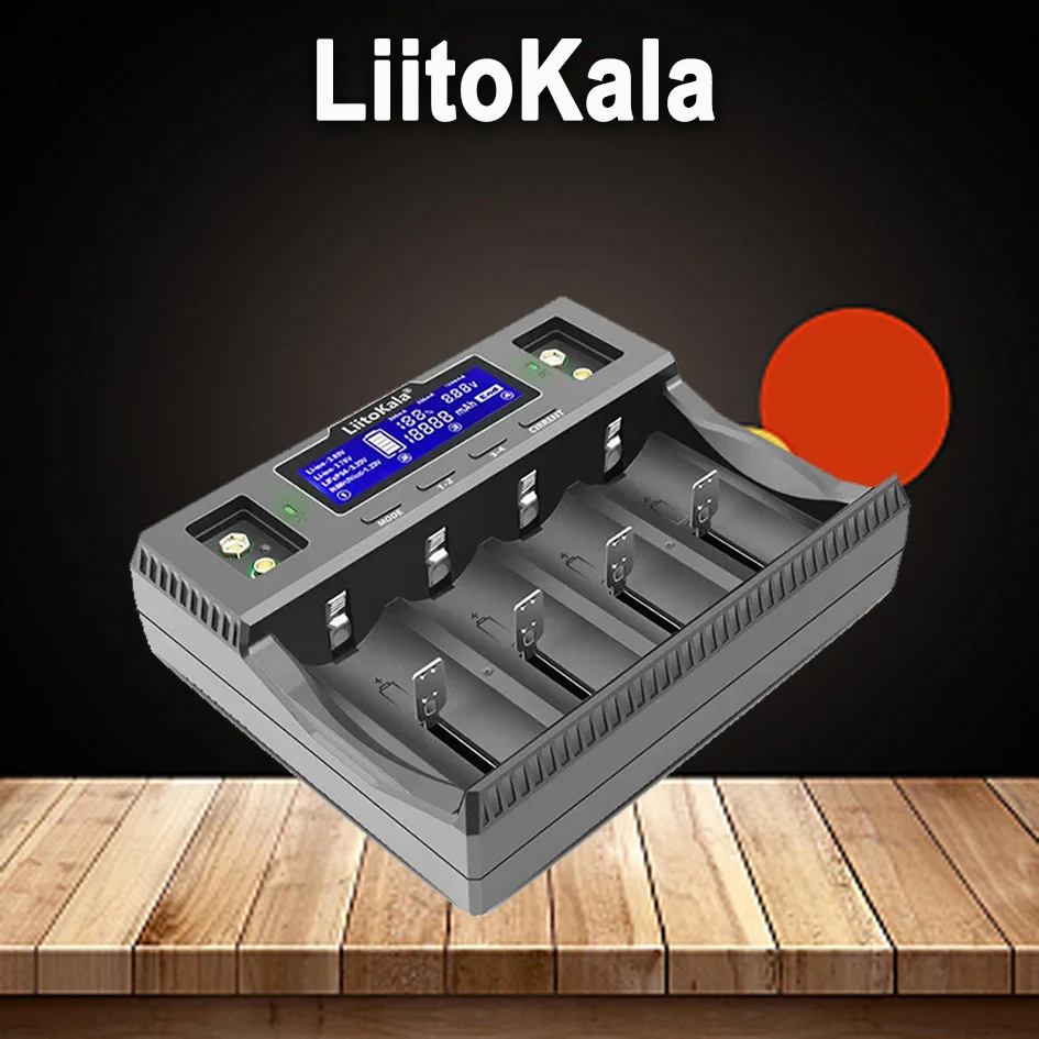 Liitokala Lii-D4XL Battery Charger for 18650 D NiMH LiFePO4 Li-ion 3.7V 1.2V 3.2V 9V 26650 14500 26700 18350 AA AAA image 5