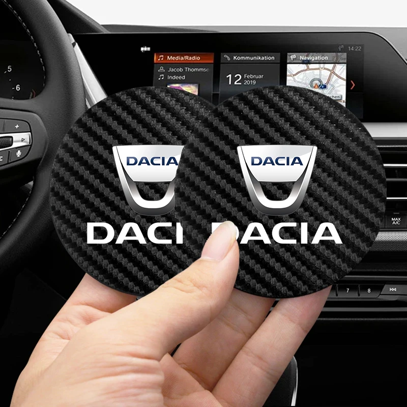 Posavasos para coche, almohadilla antideslizante para vasos de agua, accesorios para automóvil, para Dacia Duster Logan Sandero Jogger Spring Stepway Dokker Lodgy MCV, 2 uds.