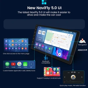 Navifly-Multimedia Video Leitor for Car, Universal Stereo Radio, GPS for Volkswagen, Nissan, Hyundai, Kia, Toyota, 9 8 Main Sales Volkswagen Multifunctional Volkswagen - №4