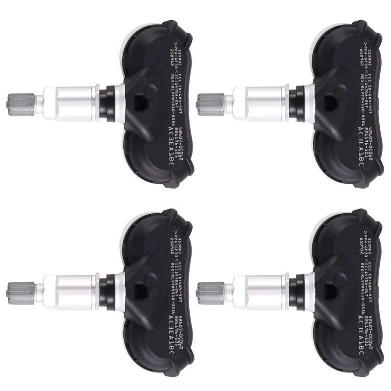 

Car Tire Pressure Sensor Set 4Pcs For Toyota Sequoia Sienna 2007-2018 Models Part Numbers 42607-0C040 42607-0C060