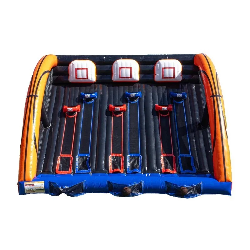 

Inflatable Basketball Tournament Game | Commercial Multi-Hoop High Score Challenge for Events, Rentals and Sports Promotions