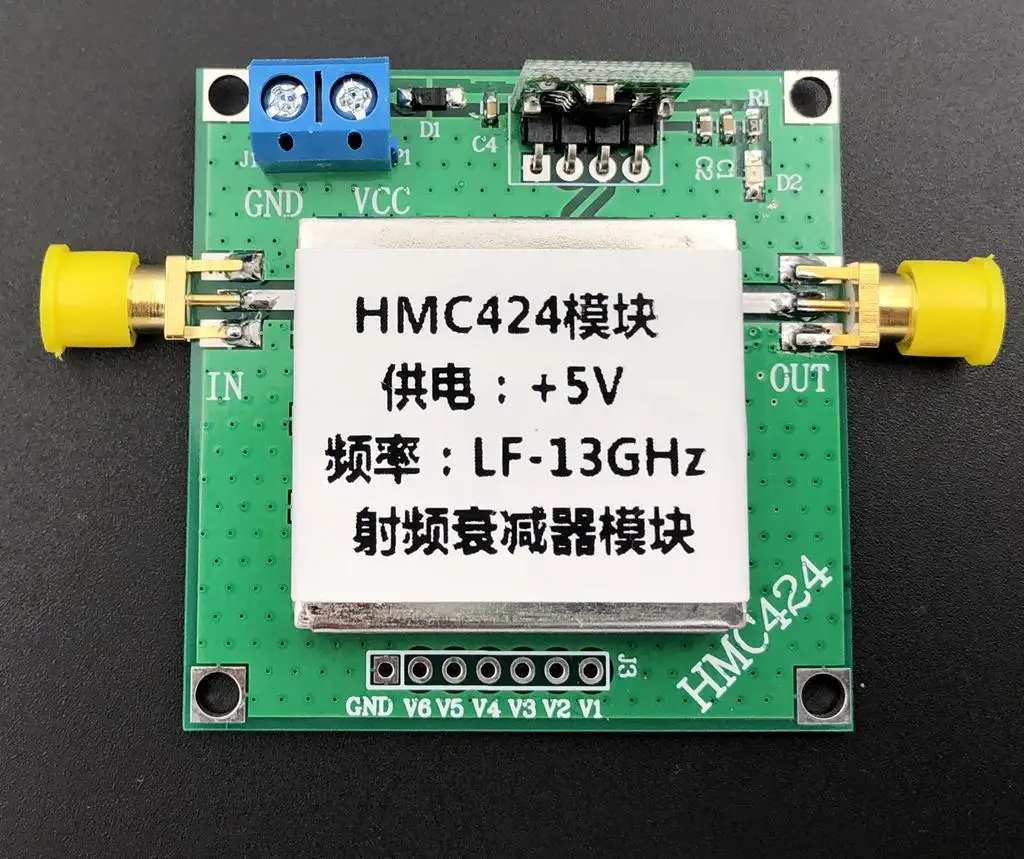 HMC424 DC to 13 GHz numerical control attenuator 31.5 dB 0.5 dB RF attenuator module