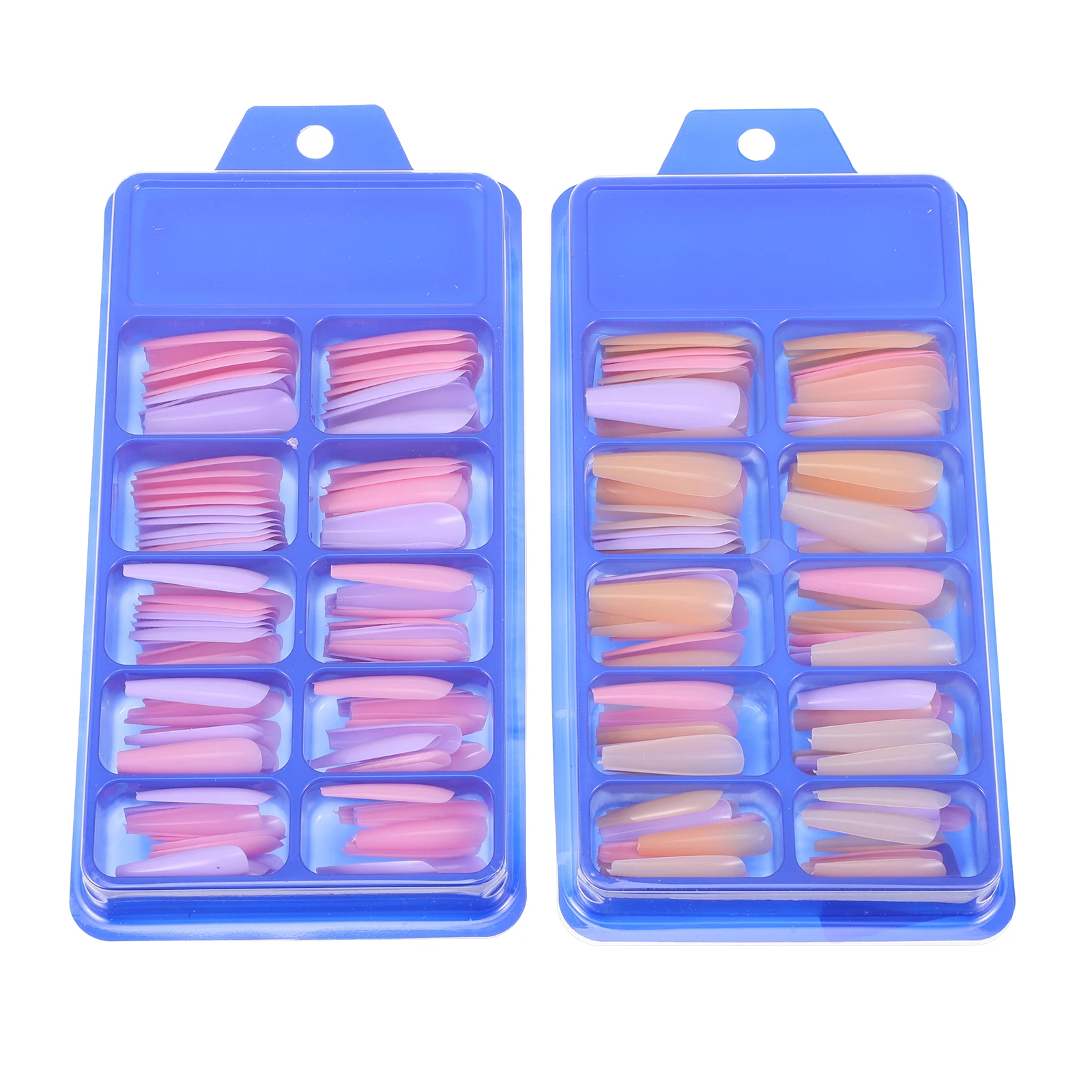 

200pcs 2 Boxes Full Cover False Nails Diy Fake Nails Medium Length Nail Art Supplies Press On Nail Tips Manicure Accessories