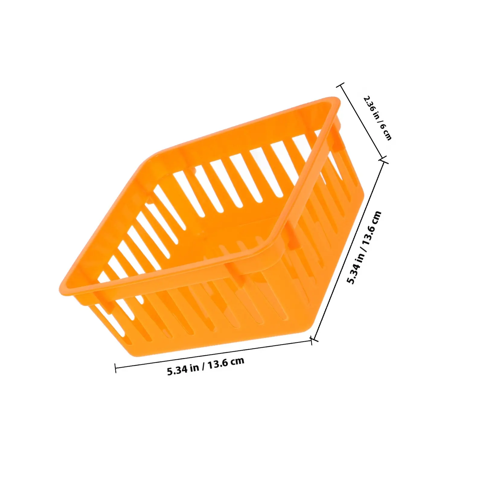 6Pcs Simple Fashionable Plastic Storage Trays Classroom Supply Baskets Desk Pencil Organizers Small Stackable Bins for School