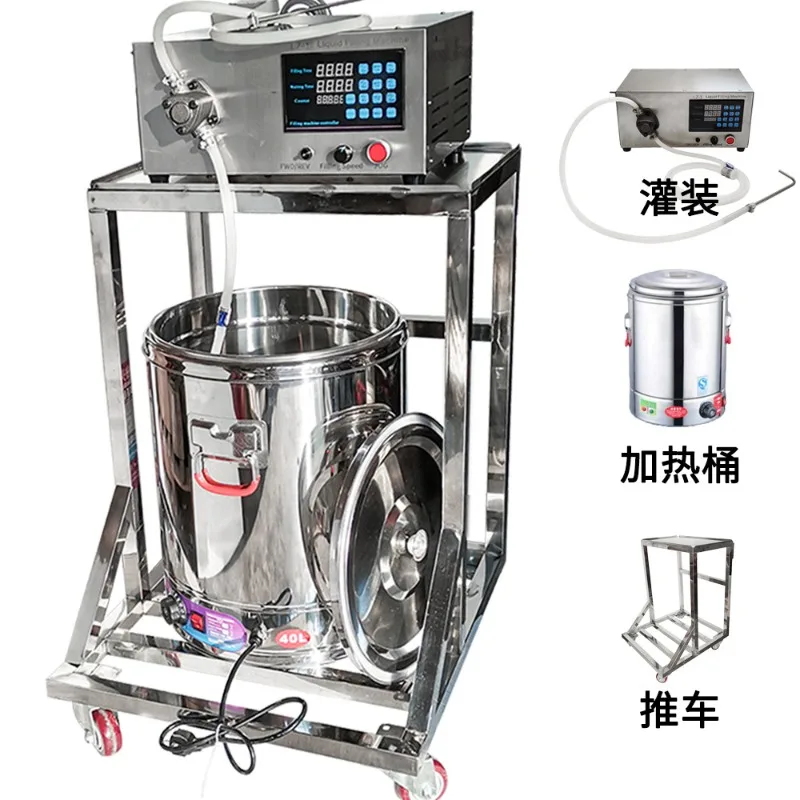High temperature with heating aromatherapy crystal tea wax flake pouring machine candle ghee lamp pot filling machine - Image 2