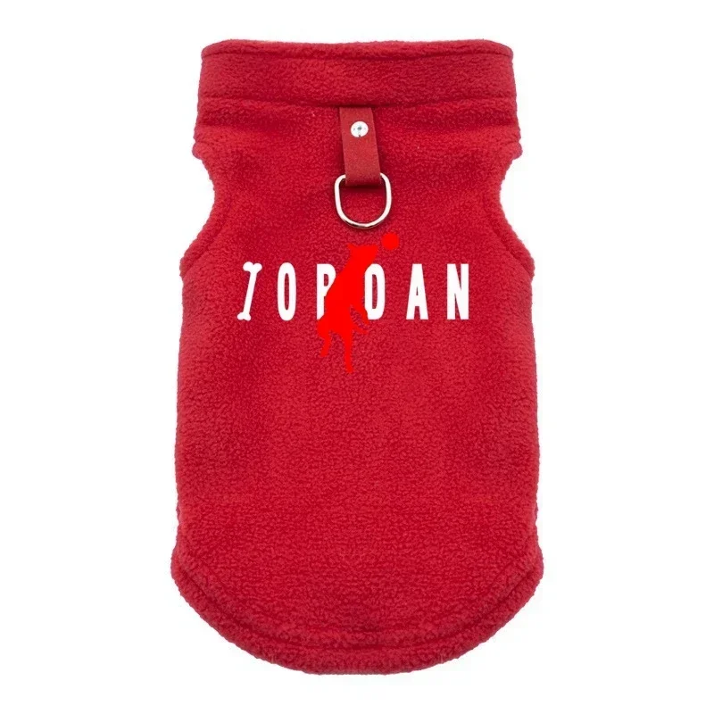 2024 Warm Fleece Dogs Clothes Pet Dog Jacket Vest With D-Ring For Small Dog Cats Clothing French Bulldog Costumes Chihuahua Coat