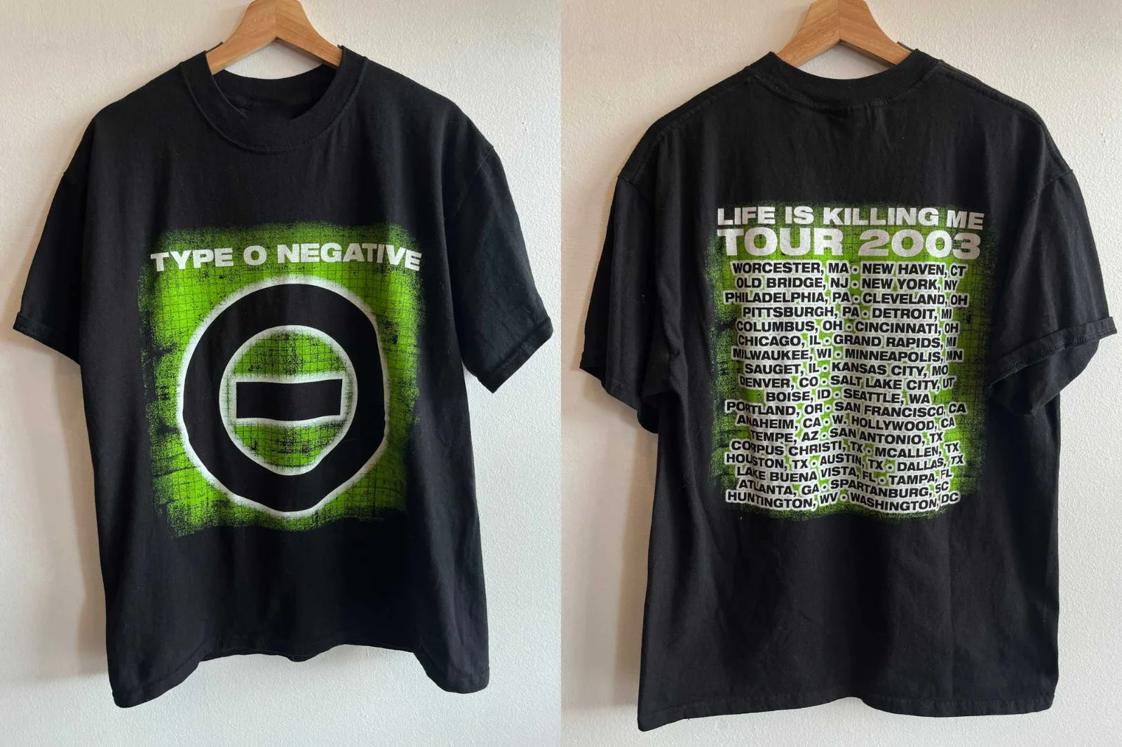 Type O Negative Band Life Is Killing Me Tour T Shirt Full Size S-5XL BE2998