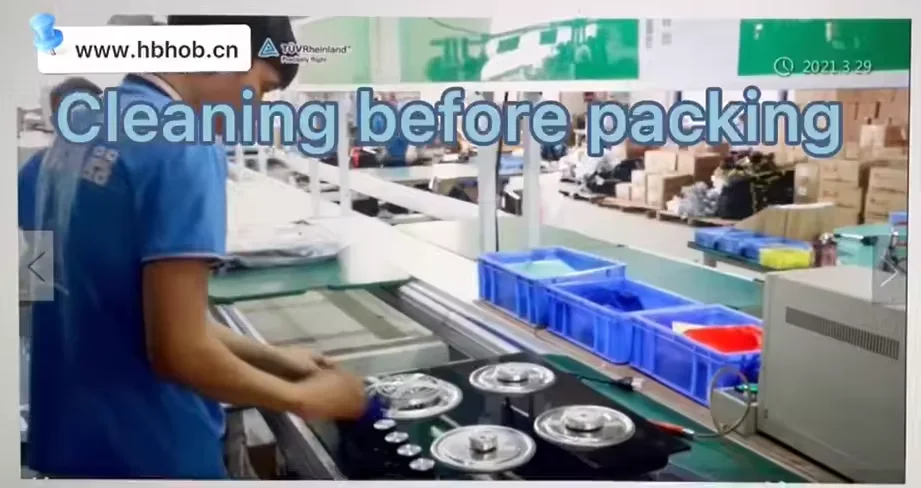 موقد غاز مدمج من الفولاذ المقاوم للصدأ باللون الأسود مكون من 5 شعلات لعام 2025 مع دعم من الحديد الزهر - أجهزة مطبخ تجارية للمنزل