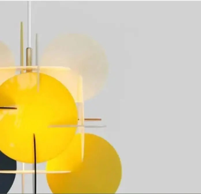 

Nordic Children's Bedroom Cartoon Chandelier Macaron Colored Building Block Light Creative Cafe Restaurant Bar Chandelier