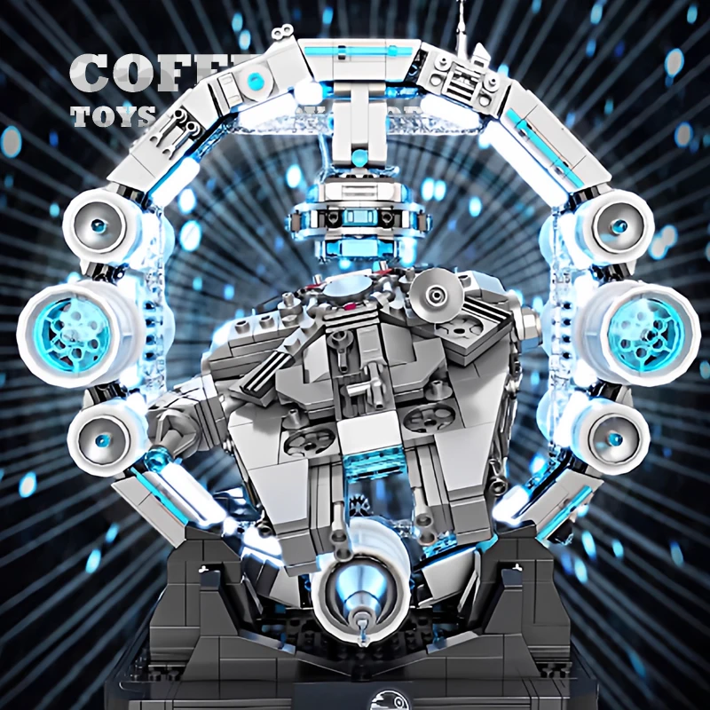 Star 3D Spaceship Building Blocks Model Sci-Fi Movie Spacecraft MOC Bricks Children Toys Desktop Decor Adult Birthday Gifts DIY