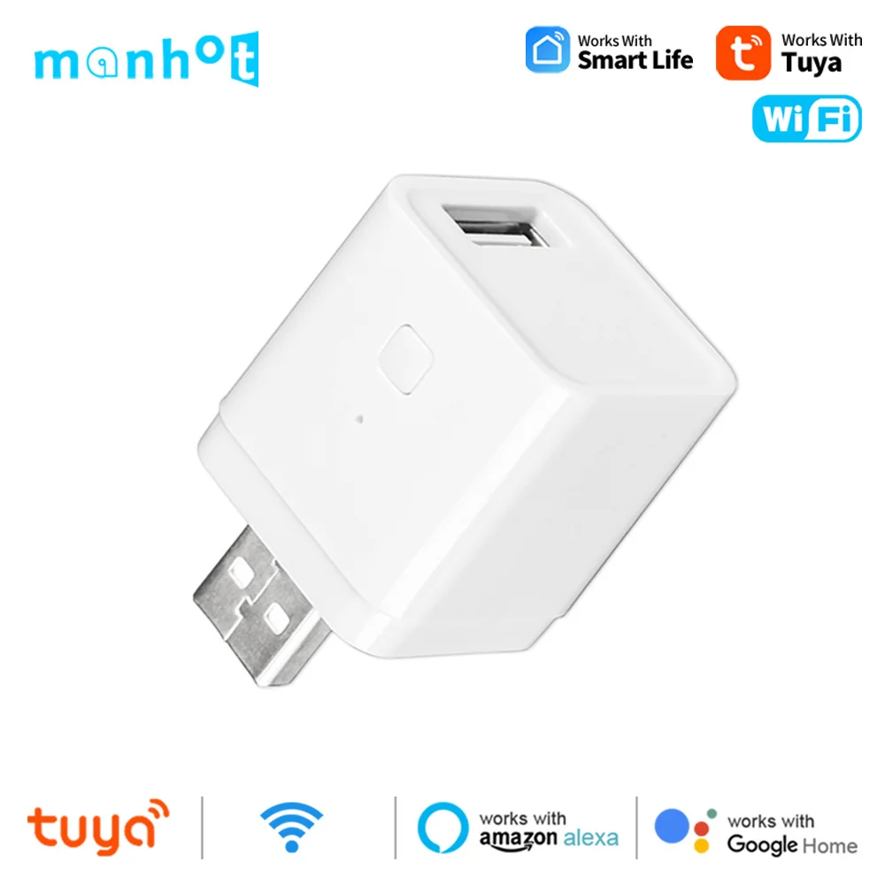 Tuya WIFI smart Micro USB Adaptor Switch 5V Power Adaptor Plug Works with smart Life Alexa Google Home Voice Timing Control