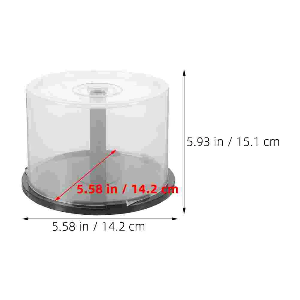 CD Empty Bucket Cases Storage Unit for Car Holder Container Dvd Spindle Cake Box Travel