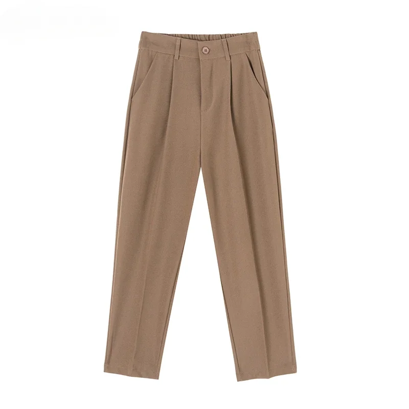 Pantaloni femminili di moda primavera dritti neri bianchi pantaloni kaki abiti formali Casual S-XL nuovi pantaloni da donna Harajuku Z119