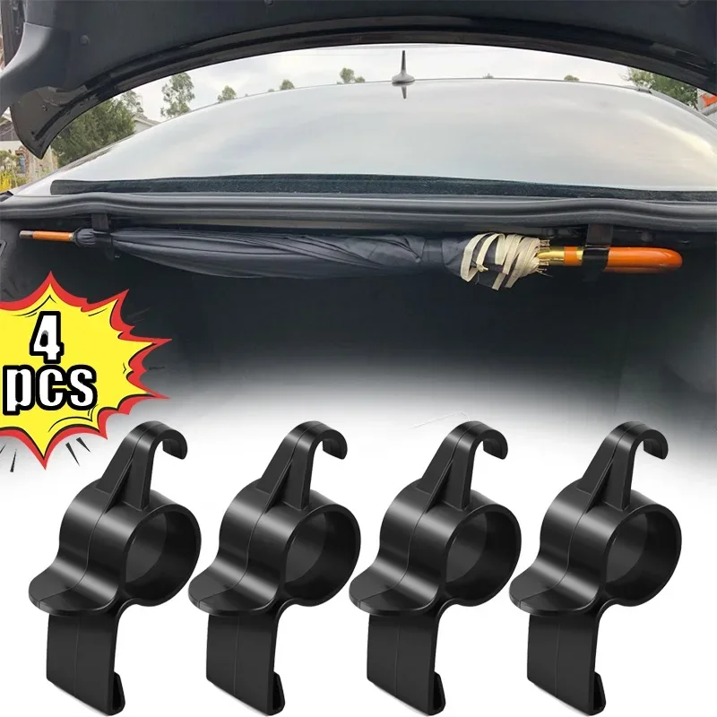 

Universal Car Umbrella Holder Trunk Umbrella Storage Organizer Mount Hook Mini Hanger Holders Auto Interior Accessories 1/2/4pcs