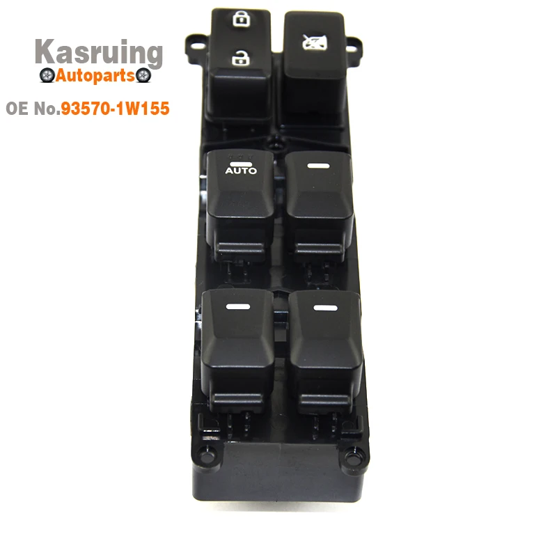 Car Front Left Drive Side Power Window Control Switch 93570-1W155 for Hyundai Kia Rio (4Door) 2012-2015 935701W155 93570 1W155