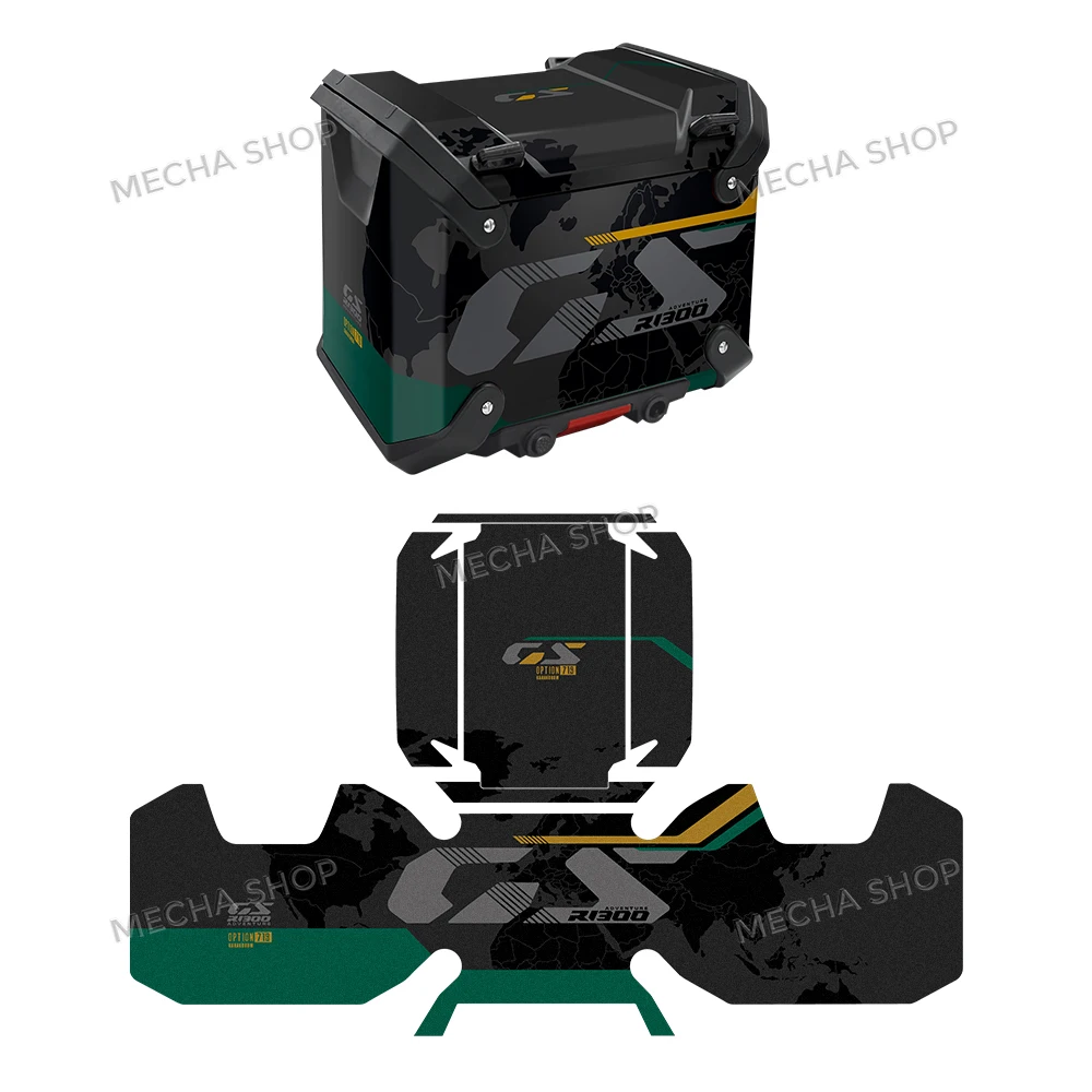 Motorcycle Suitcase Stickers Trunk Middle/Side Stickers Protection Decal For R 1300 GS Adventure Racing Red Triple Black 2025 image 3