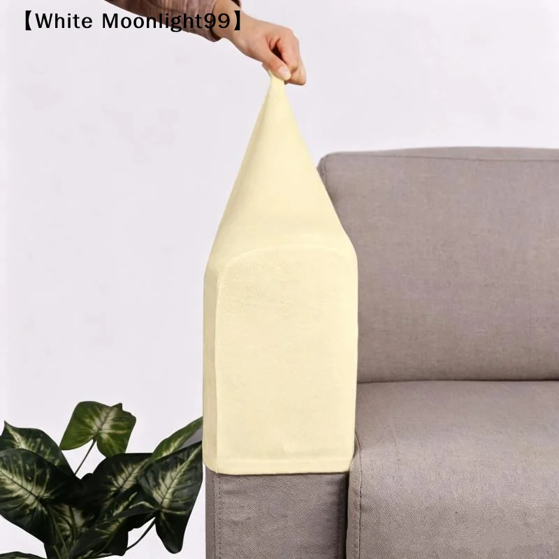 Stretch Silver Fox Velvet Sofa Arm Cover Soft Anti Beautiful And Comfortable Stain Scratch Home Protector〔White〕 - view 4