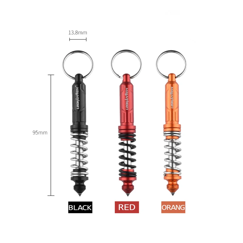 Nouveau T-6 Printemps DulPen Tungstène Acier Stylo D'autodéfense DulSurvival Stylos Multifonction Verre Brise Sécurité protéger