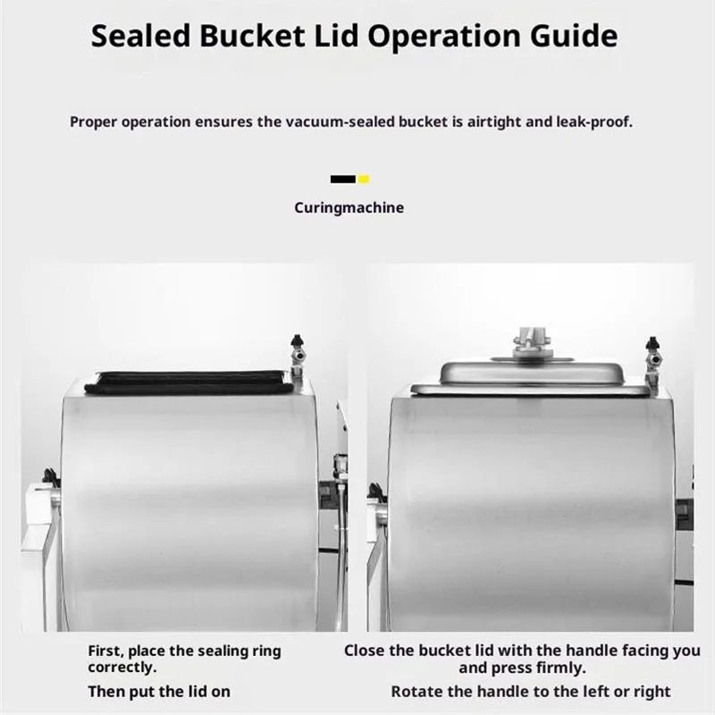 Mesin Pengaduk Bumbu Otomatis untuk Daging Kambing dan Ayam, Penggiling dan Penguleni Daging yang Di-Vakum