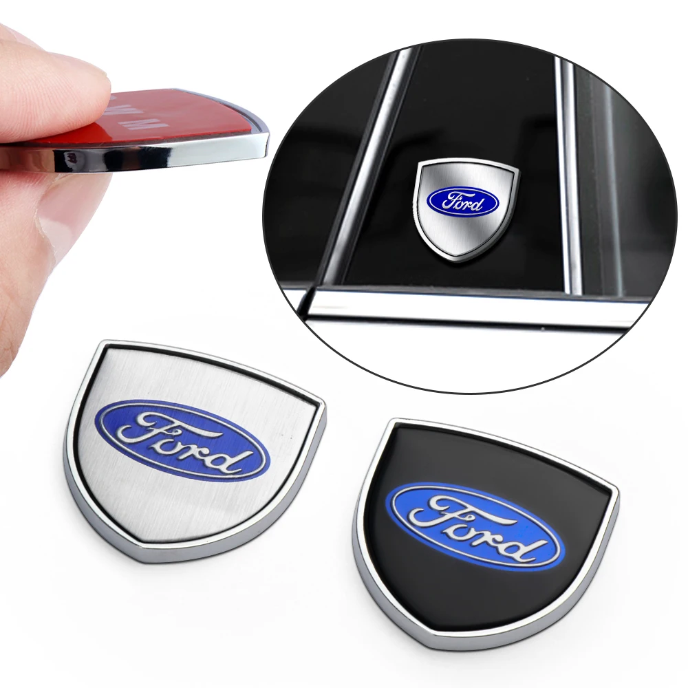 2PCS 3D Metal Custom Car Body Decoration Stickers Auto Badge Decals For Ford Focus MK2 MK4 Fiesta Mondeo Galaxy Falcon Territory