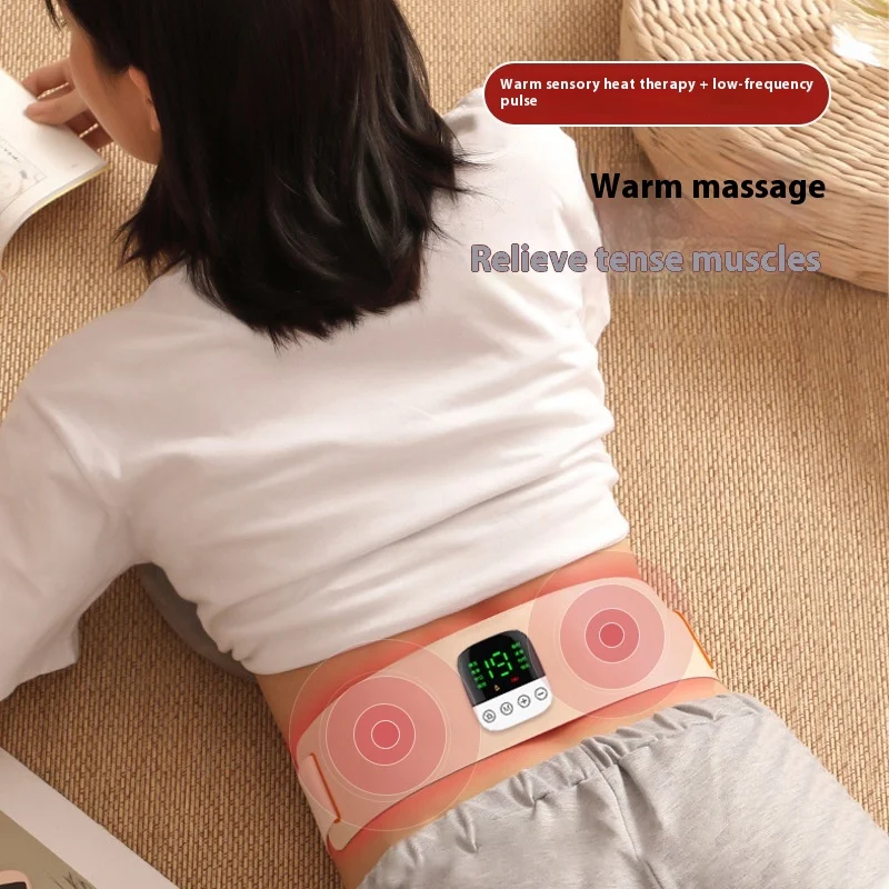 Intelligent EMS Abdominal Massager Belt Graphene Heating Warm Palace Protection Fat Removal Shaping Hot Compress Massage Waist